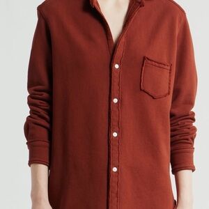Frank & Eillen Sweatshirt button up Size M